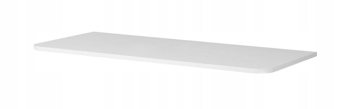 WASCHBECKENUNTERSCHRANK LINEA hängend geriffelt Weiß matt mit Waschtischplatte 100/48/44 cm - Weiß, Holzwerkstoff (100/48.4/43.7cm) - Rodan