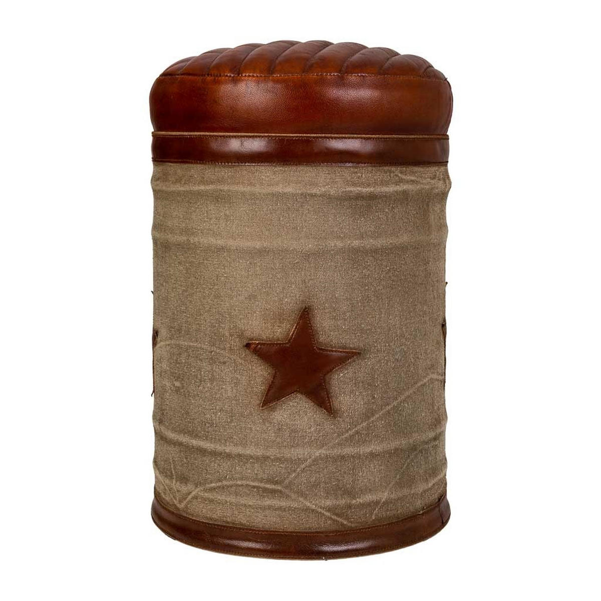 HOCKER, braun, 30x45cm - Multicolor, Metall (30/45/30cm) - Wanderlust