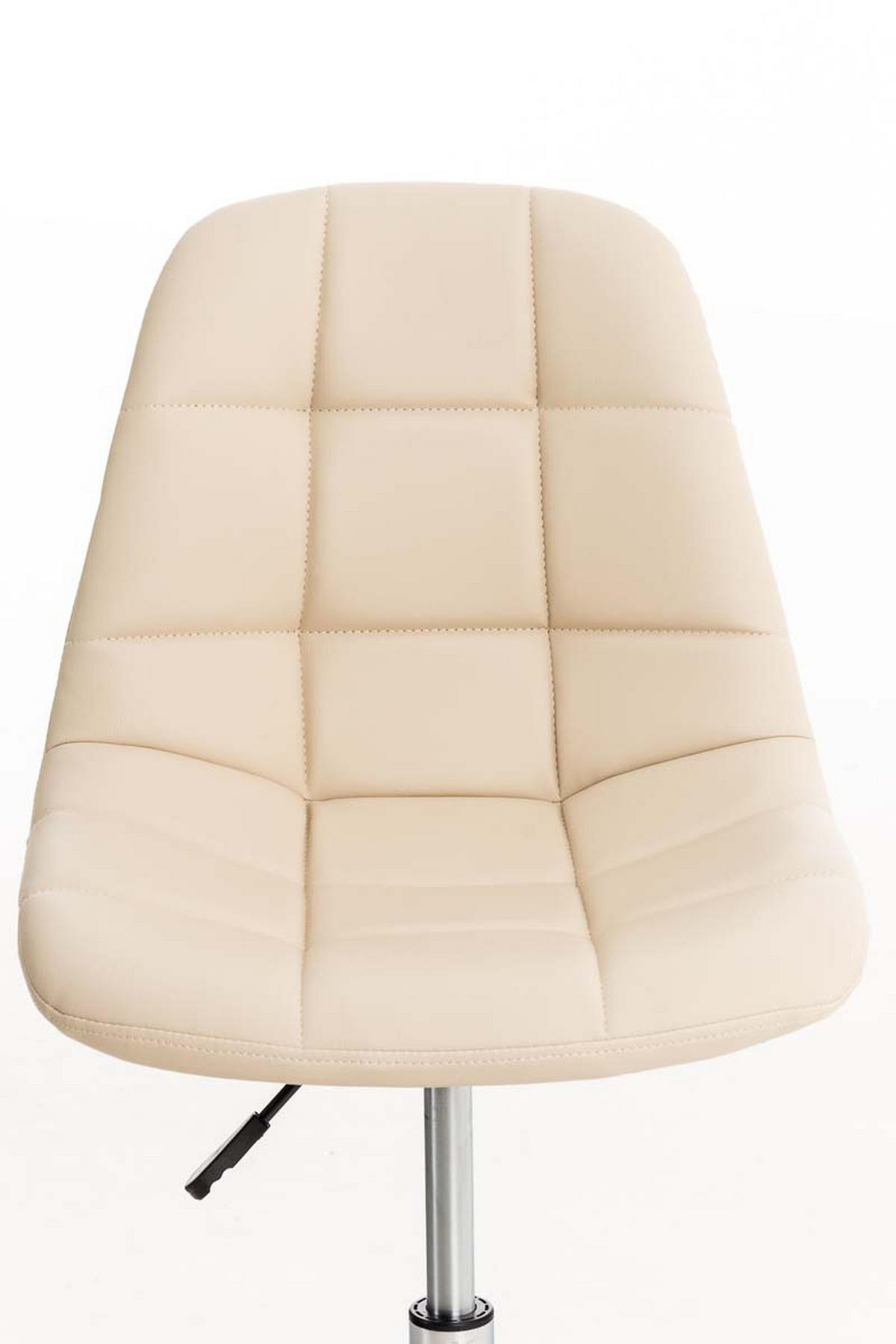 BÜROSTUHL Emily, Kunstleder Creme - Creme, Textil/Metall (55/91/55cm) - TPFLiving