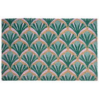FUSSMATTE Grün 40/60 cm Kokosfasern Tatalik - Grün, Textil (40/60cm) - Beliani