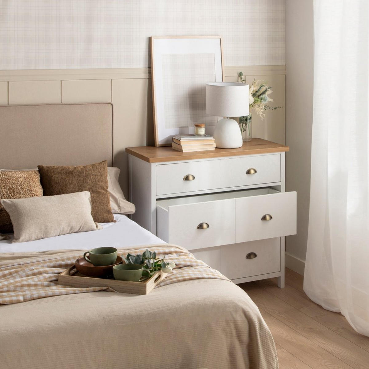 KOMMODE MIT SCHUBLADEN Marais Zweifarbig 100 cm x 95 cm - Multicolor, Holzwerkstoff (100/95/40cm)