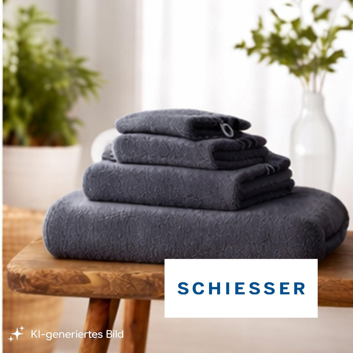 WASCHHANDSCHUHSET Skyline Color - 5-teilig - 16x22 cm - Dunkelgrau - Dunkelgrau, Textil (16/22cm) - SCHIESSER
