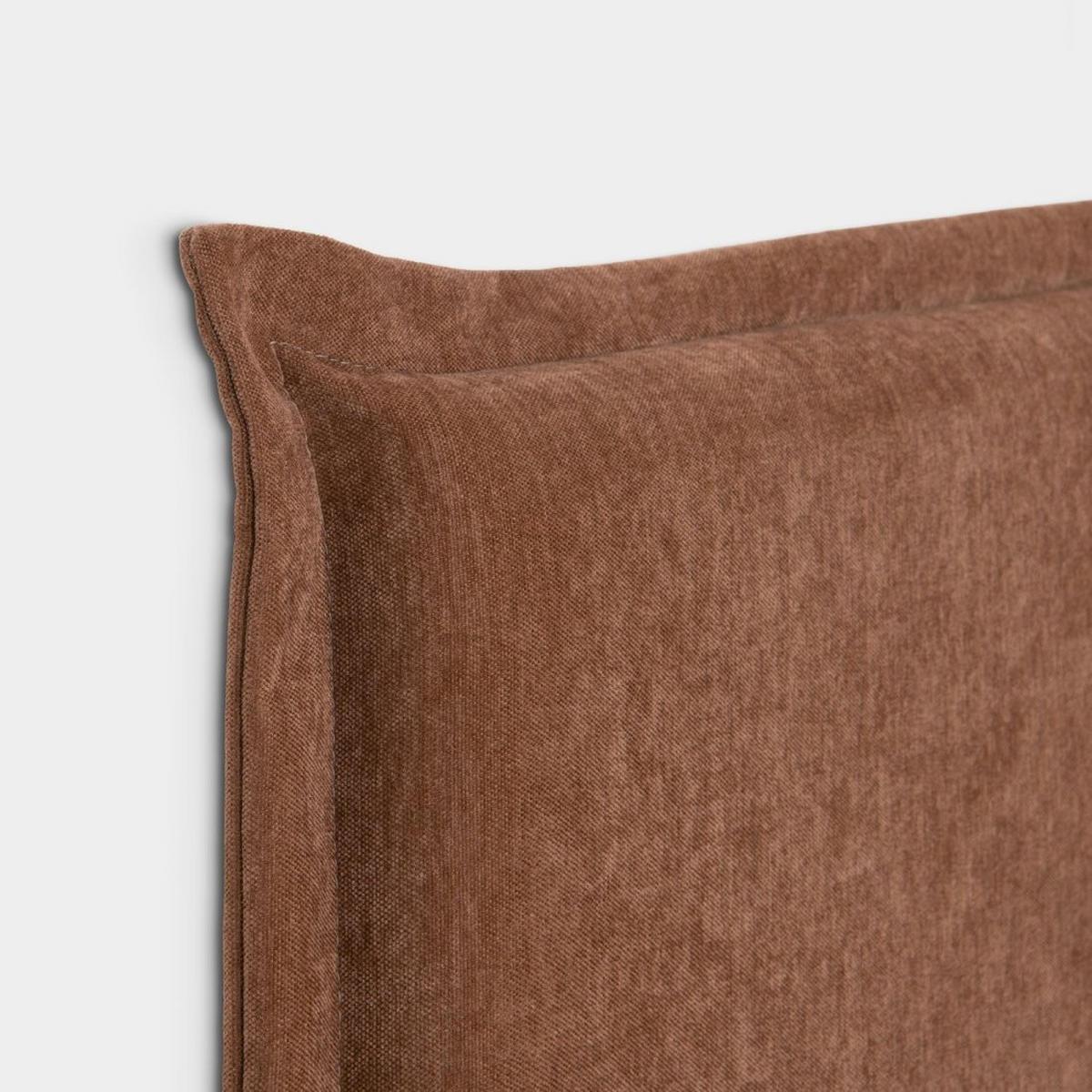 KOPFTEIL DOPPELTES Louise Terrakotta 170 cm x 120 cm - Terracotta, Textil (170/7cm) - Klast Home