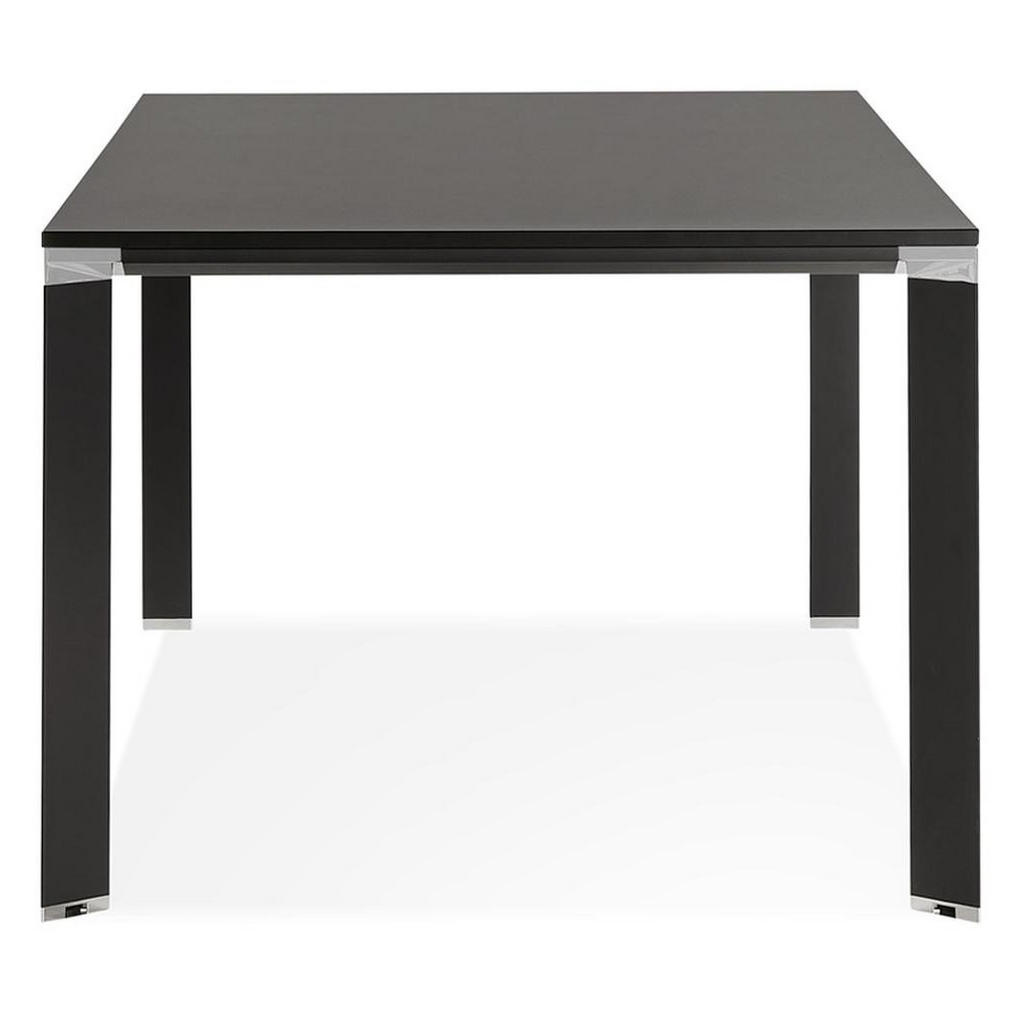 Thumbnail - Kadima Design Schreibtisch, Schwarz, Holz, Rechteckig,Rechteckig, Stativgestell, 200x74x100 cm, Arbeitszimmer, Schreibti...
