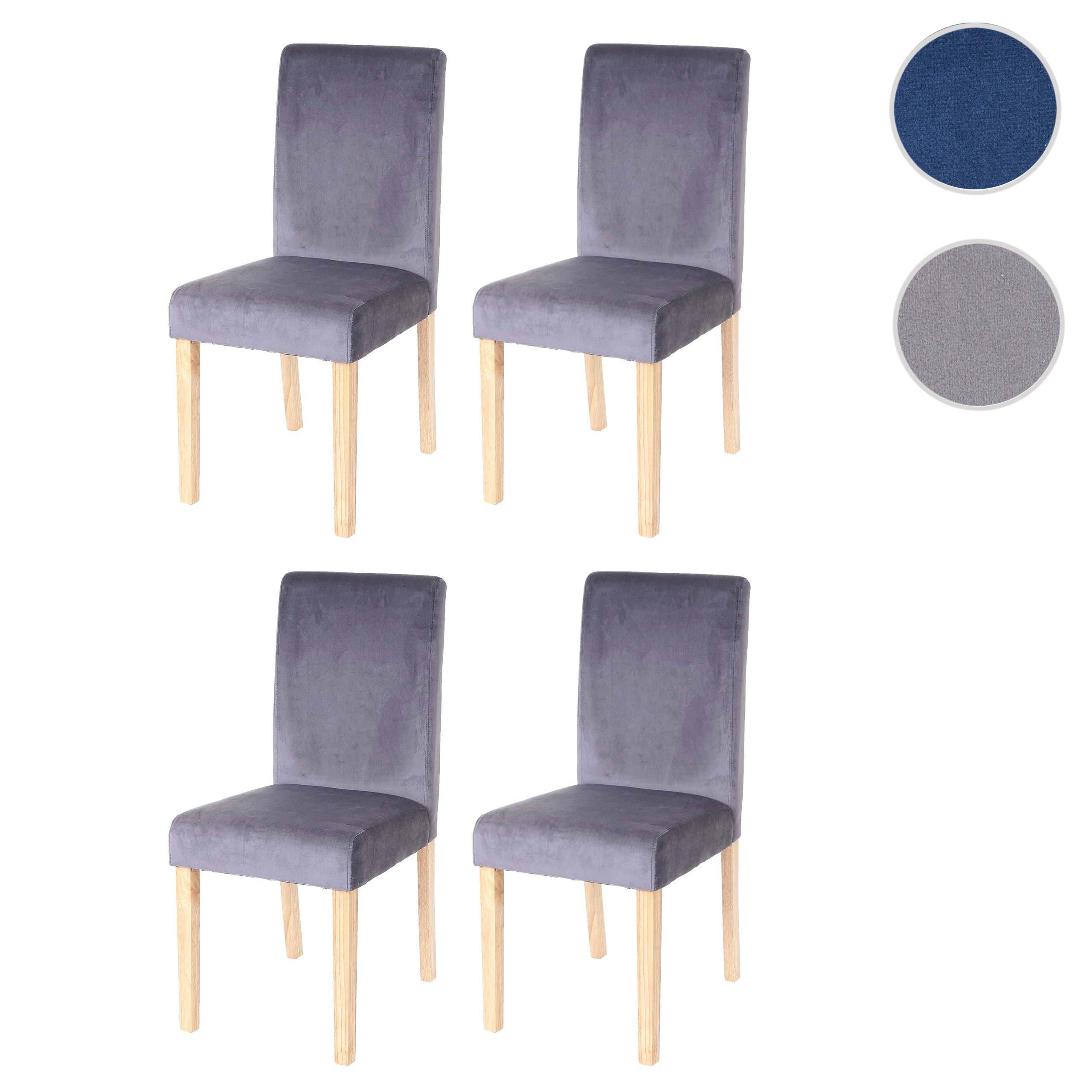ESSZIMMERSTUHL Grau 4er-Set - Grau, Textil (43/90/56cm) - MCW