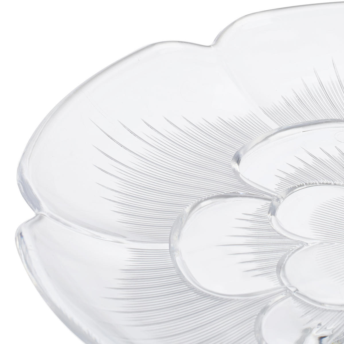 TORTENPLATTE - Transparent, Kunststoff (29/10/29cm) - Relaxdays