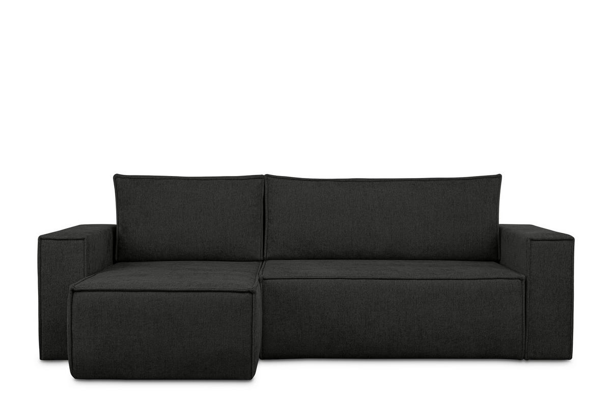 ECKSOFA-LINKS/RECHTS NAPI II mit Schlaffunktion, Anthrazit - Anthrazit, Textil (262/148cm) - KONSIMO®