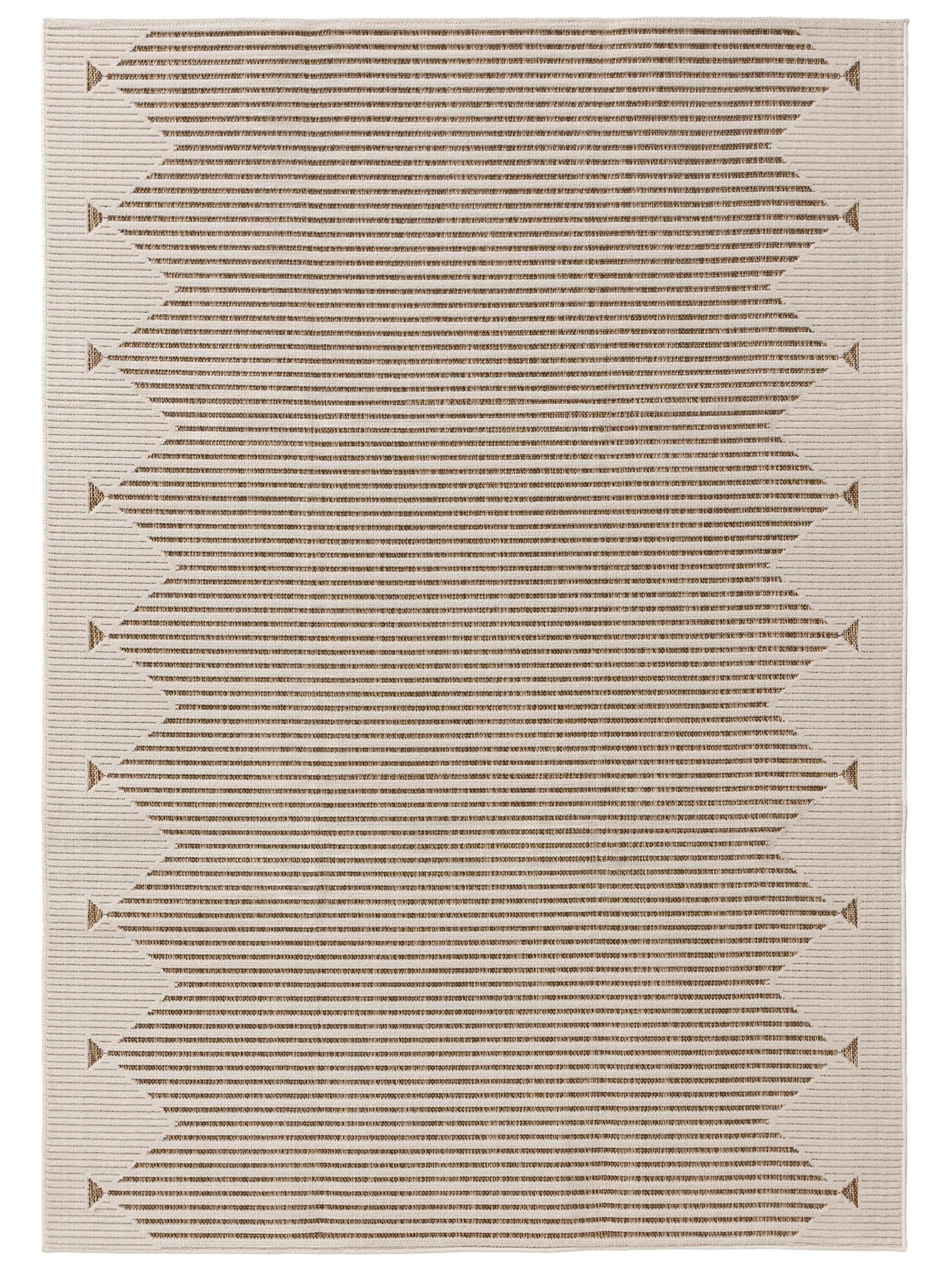 benuta Outdoorteppich Creme 300x400 cm