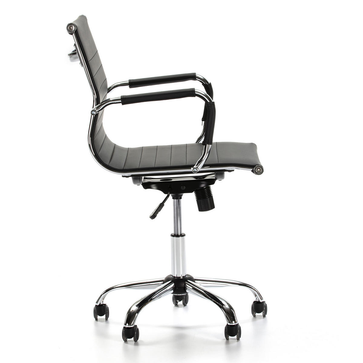 SCAUN ROTATIV Croma cu funcție de pat, negru - negru, blană (62/91/54cm) - VS Venta-stock