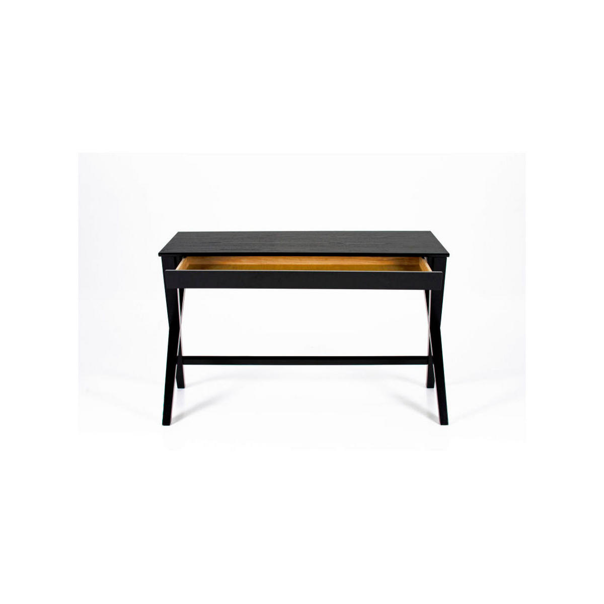 SCHREIBTISCH Braun - Schwarz, Holz (60/120/75cm) - ebuy24