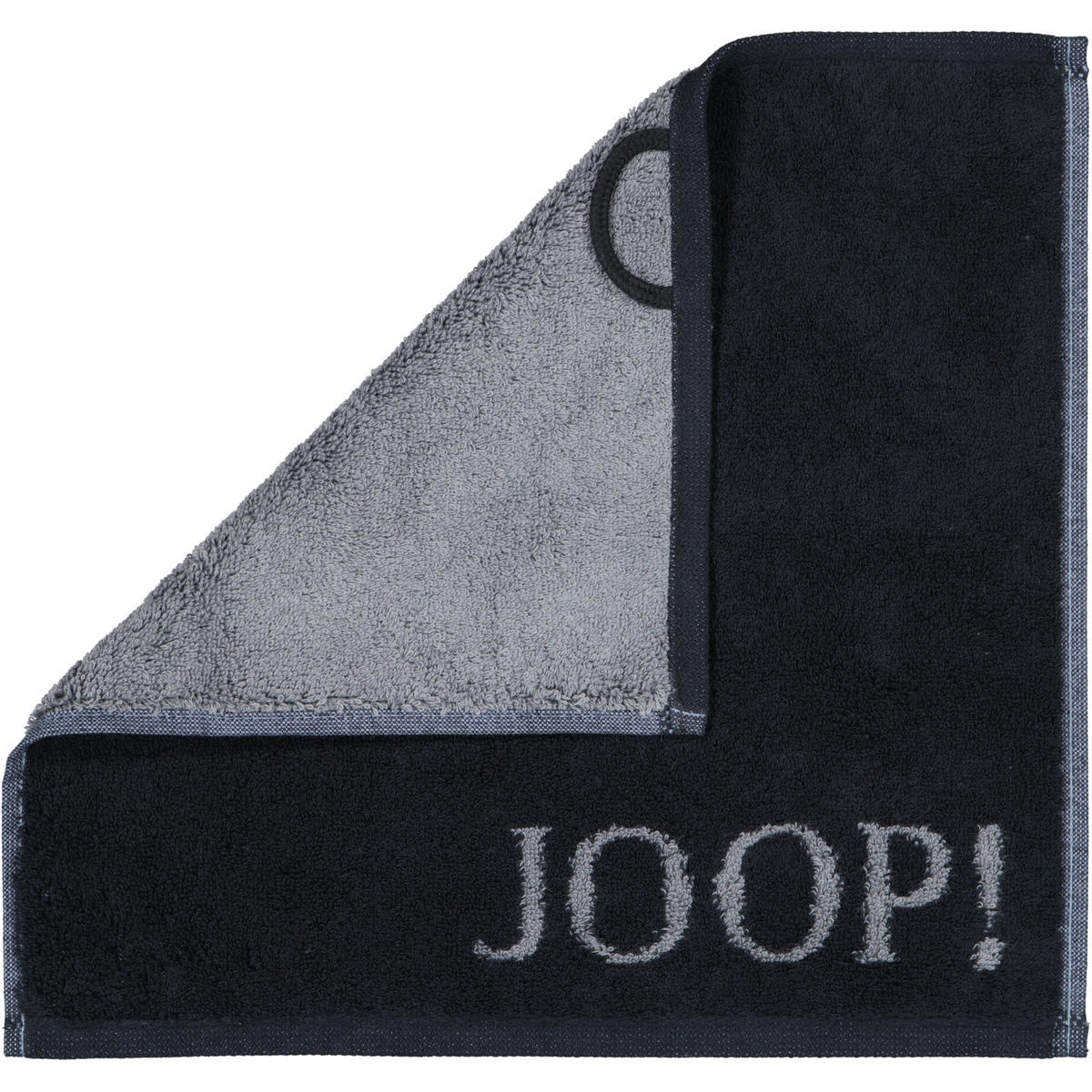 HANDTÜCHER CLASSIC DOUBLEFACE 1600 SCHWARZ - 90 - Schwarz, Textil (30/30cm) - Joop!