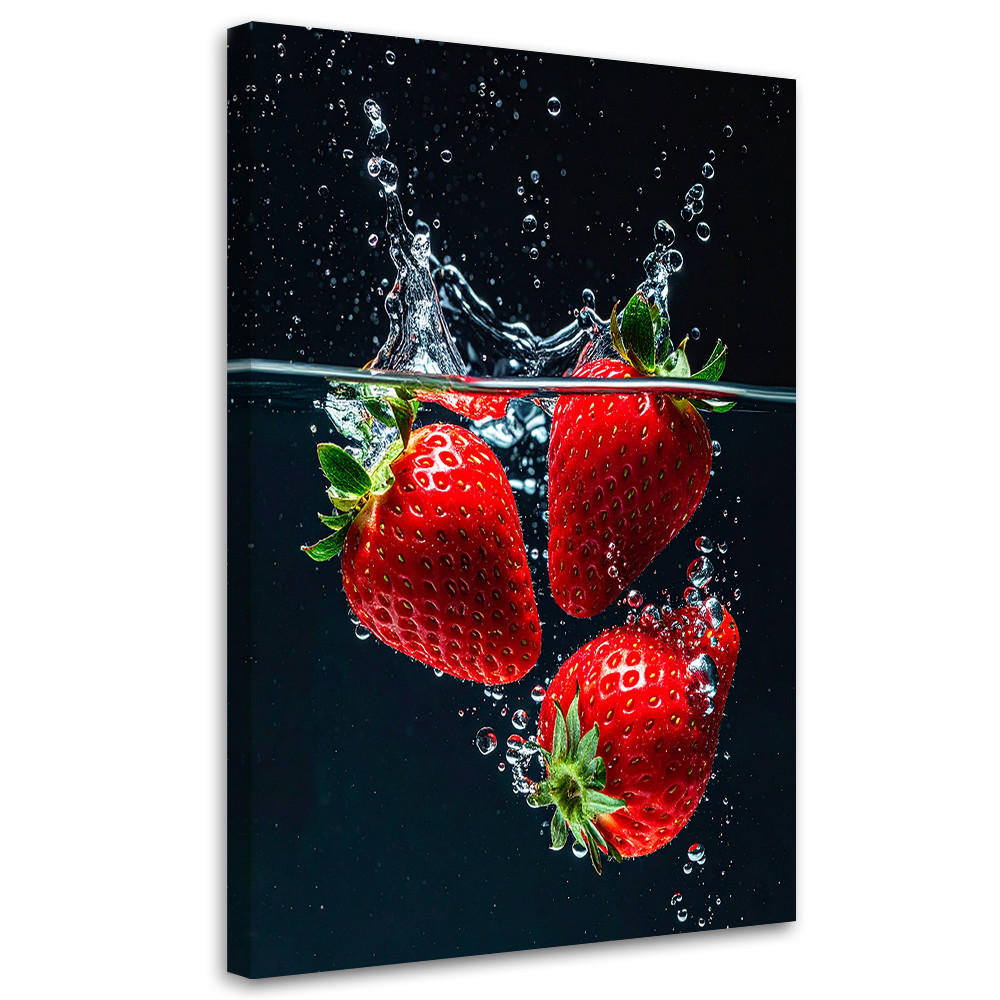 Feeby Leinwandbild, Rot 80x120 cm