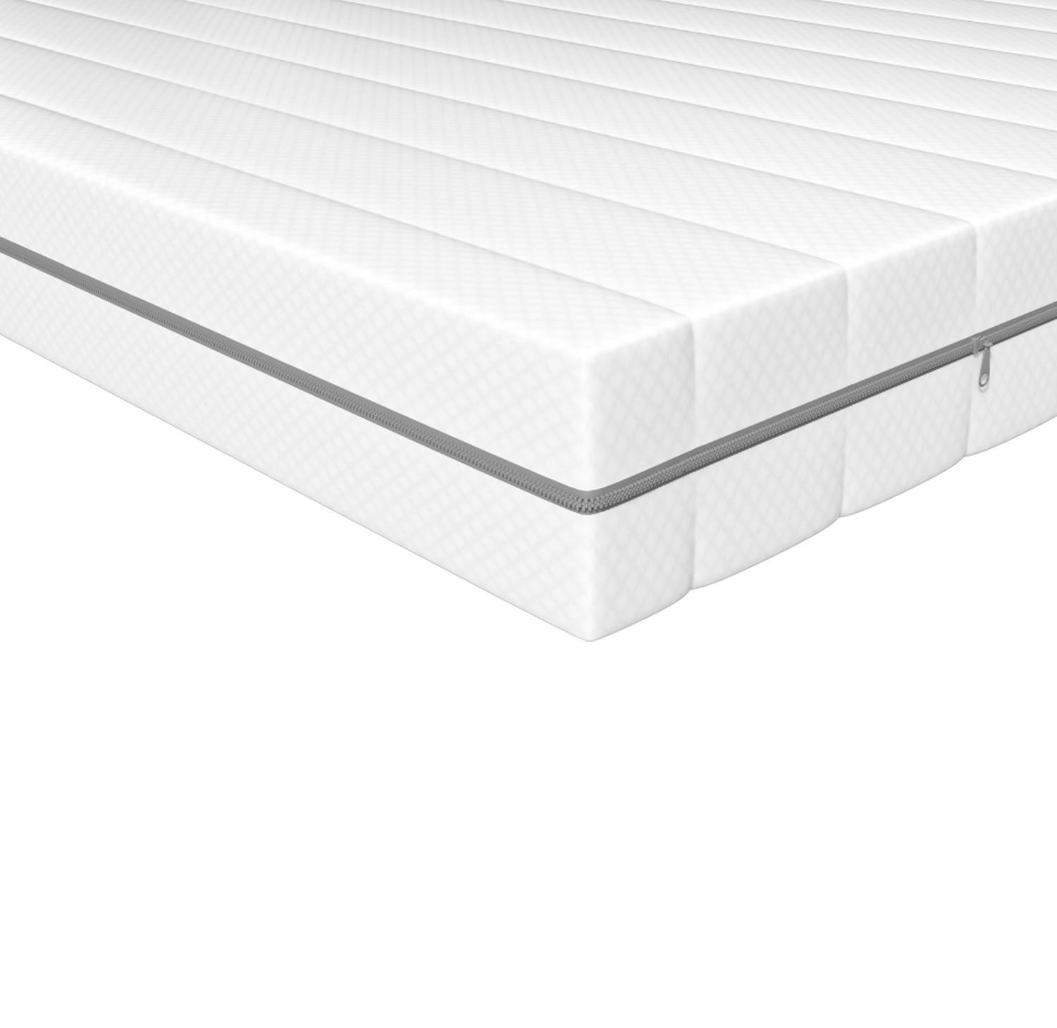 KALTSCHAUMMATRATZE H3 180x200 - Weiß, Textil (180/200cm) - Schlaftroll