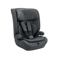 KINDERSITZ i-Flow (76-150cm) grau i-Size, verstellbare Kopfstütze, 5-Punkt-Gurt, Polyester, Seitenschutz - Grau, Kunststoff (29/59/49cm) - Kikka boo