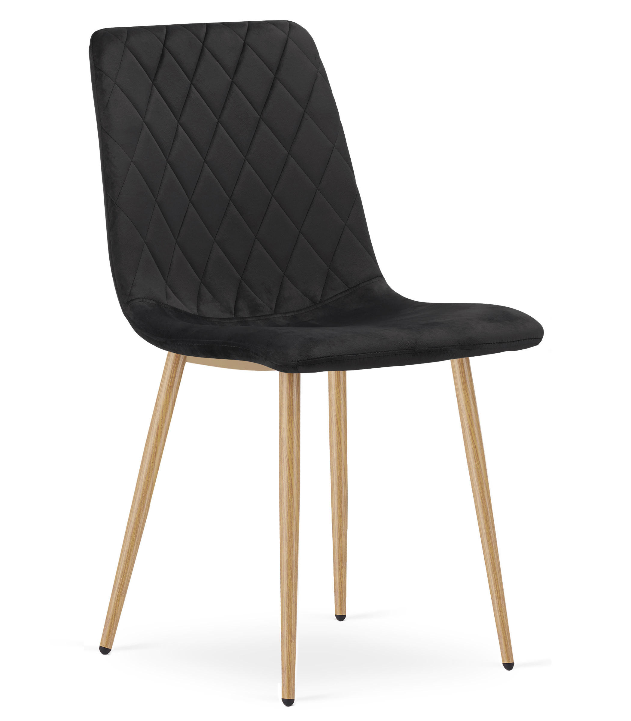 Thumbnail - Valora Esszimmerstuhl, Schwarz, Textil, 2-Sitzer, 44.5x88.5x53 cm, Esszimmer, Stühle, Esszimmerstühle, Vierfußstühle