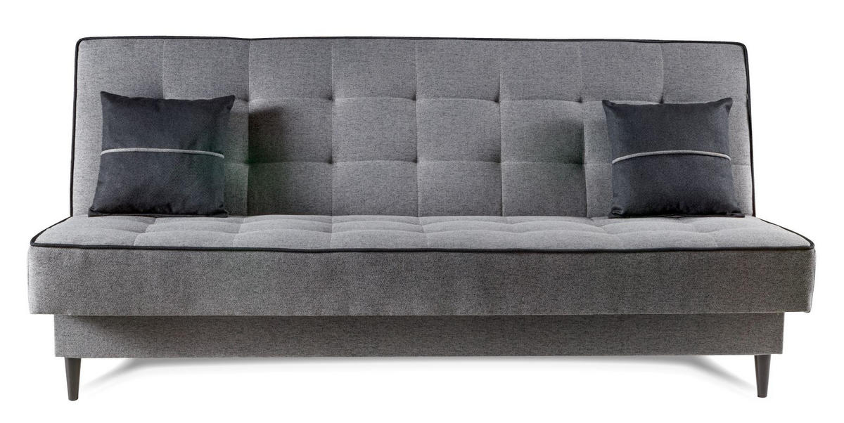 SOFA Grau Bonito Gepolstert - Grau, Naturmaterialien/Textil (199/91/91cm) - Sepro Meble
