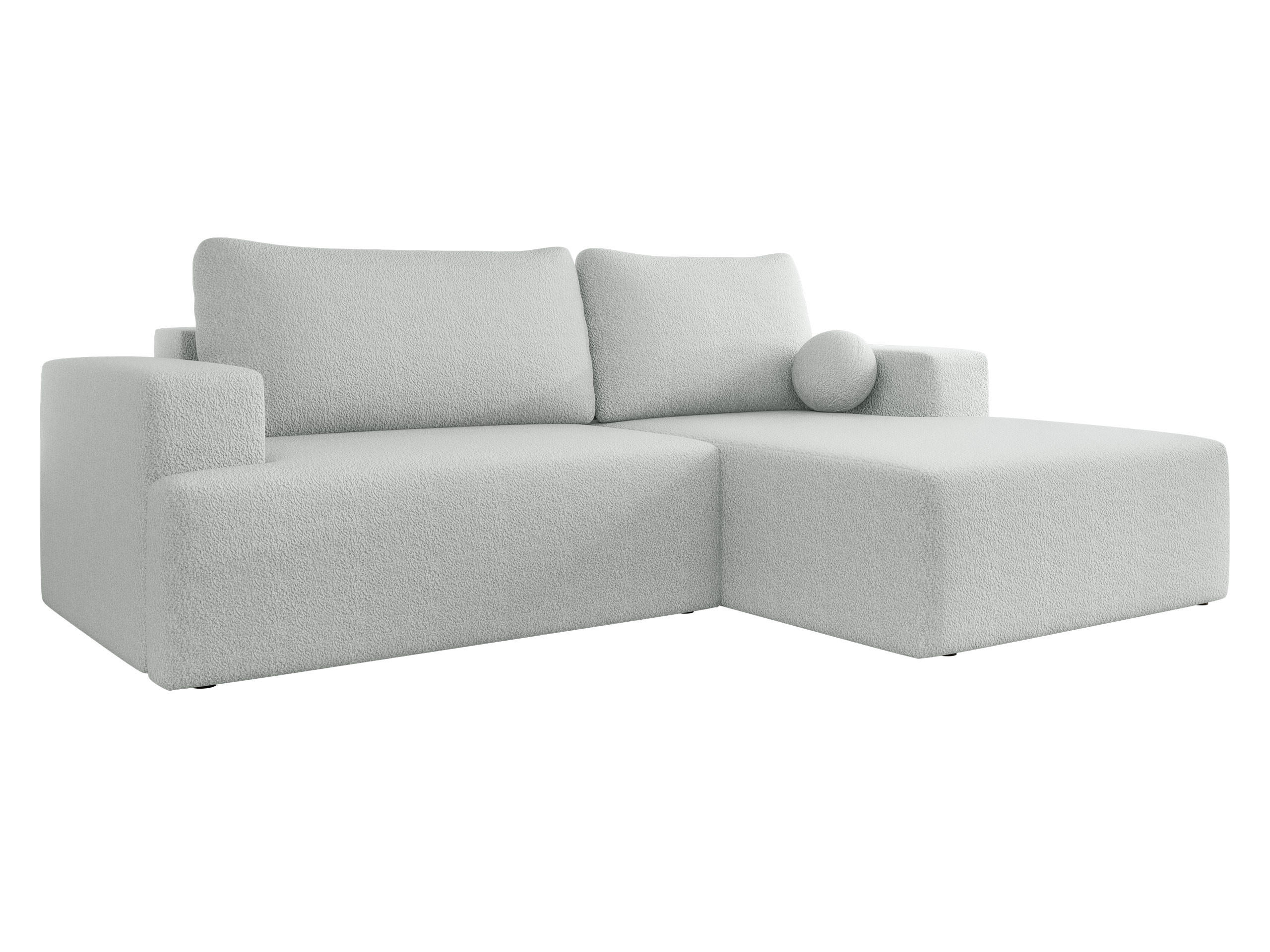 ECKSOFA Mivo, Seite: Rechts - Hellgrau/Schwarz, Holz/Kunststoff (266/163cm) - MIRJAN24
