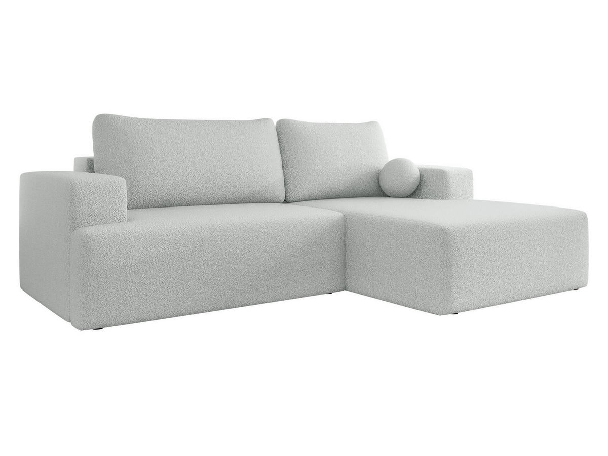 ECKSOFA Mivo, Seite: Rechts - Hellgrau/Schwarz, Holz/Kunststoff (266/163cm) - MIRJAN24