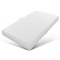 KALTSCHAUMMATRATZE 90/200/20 cm, 7-Zonen Wendematratze H2/H3 mit waschbarem Bezug aus Schaum und Polyester, Weiß - Weiß, Textil (90/200cm) - Redom