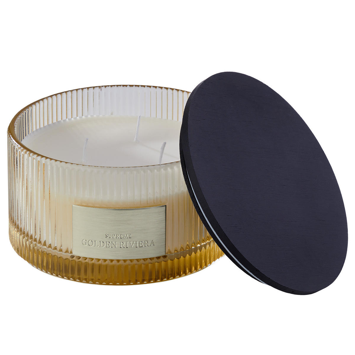 DUFTKERZE Supreme Golden Riviera - Beige, Glas (8cm) - Butlers