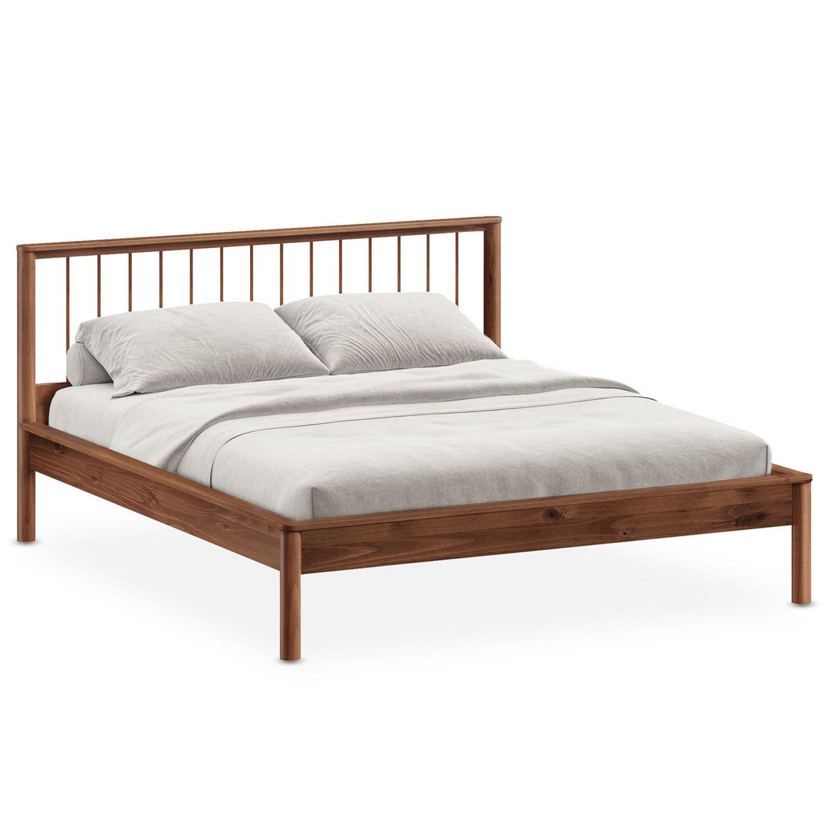 BETT APOANA 140X190 CM - Kastanienfarben, Holz (140/190cm) - IDIMEX