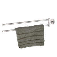 HANDTUCHSTANGE LUCENTE, Edelstahl verchromt - Chromfarben, Metall (5.8/8.5/50cm) - bremermann