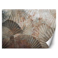 FOTOTAPETE, Beige Braun Fan Abstrakt - Beige, Papier (300/210cm) - Feeby