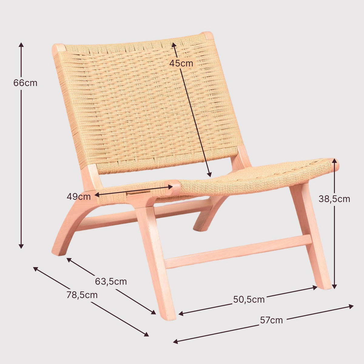 SESSEL Buchefarben - Buchefarben, Holz (57/66/79cm) - Nest Dream
