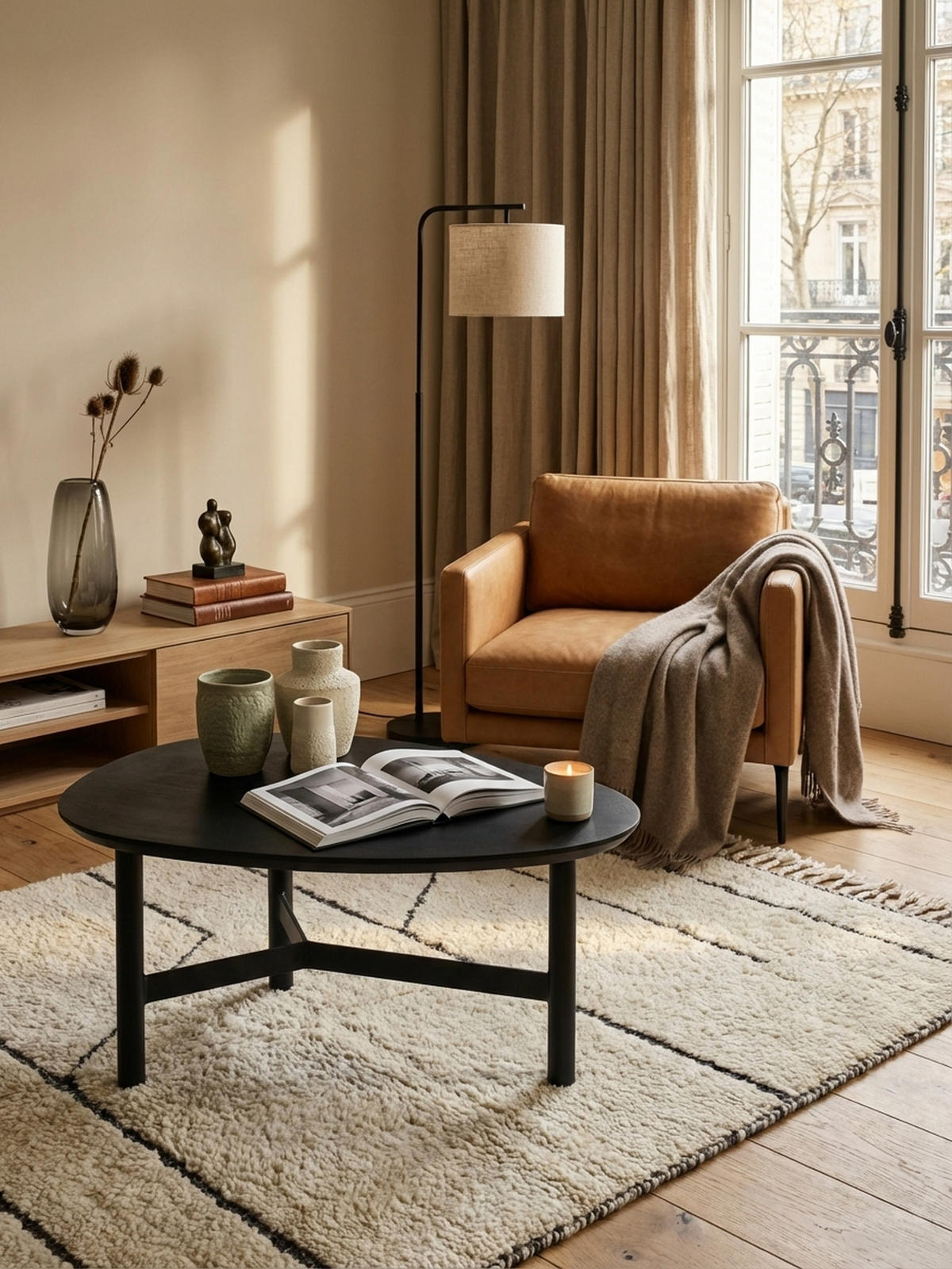 COUCHTISCH Mango Massivholz in Schwarz, Nierenform, 86x50x37 cm - Schwarz, Holz/Metall (50/86/37cm) - KADIMA DESIGN