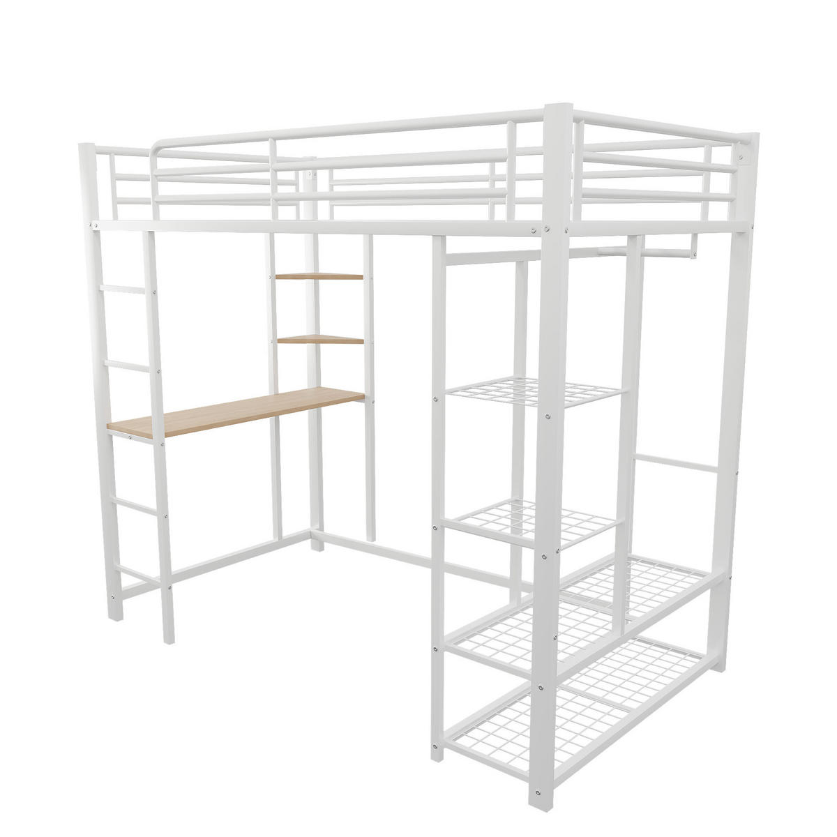 HOCHBETT 90/200 cm Weiß - Weiß, Metall - Raumix