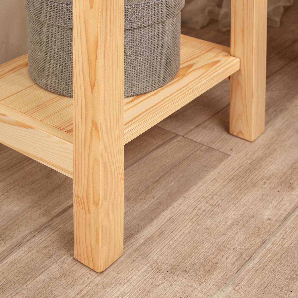 NACHTTISCH Kiefer natur 47/38/32 cm - Braun, Holz (38/47/32cm) - Homestyle4u