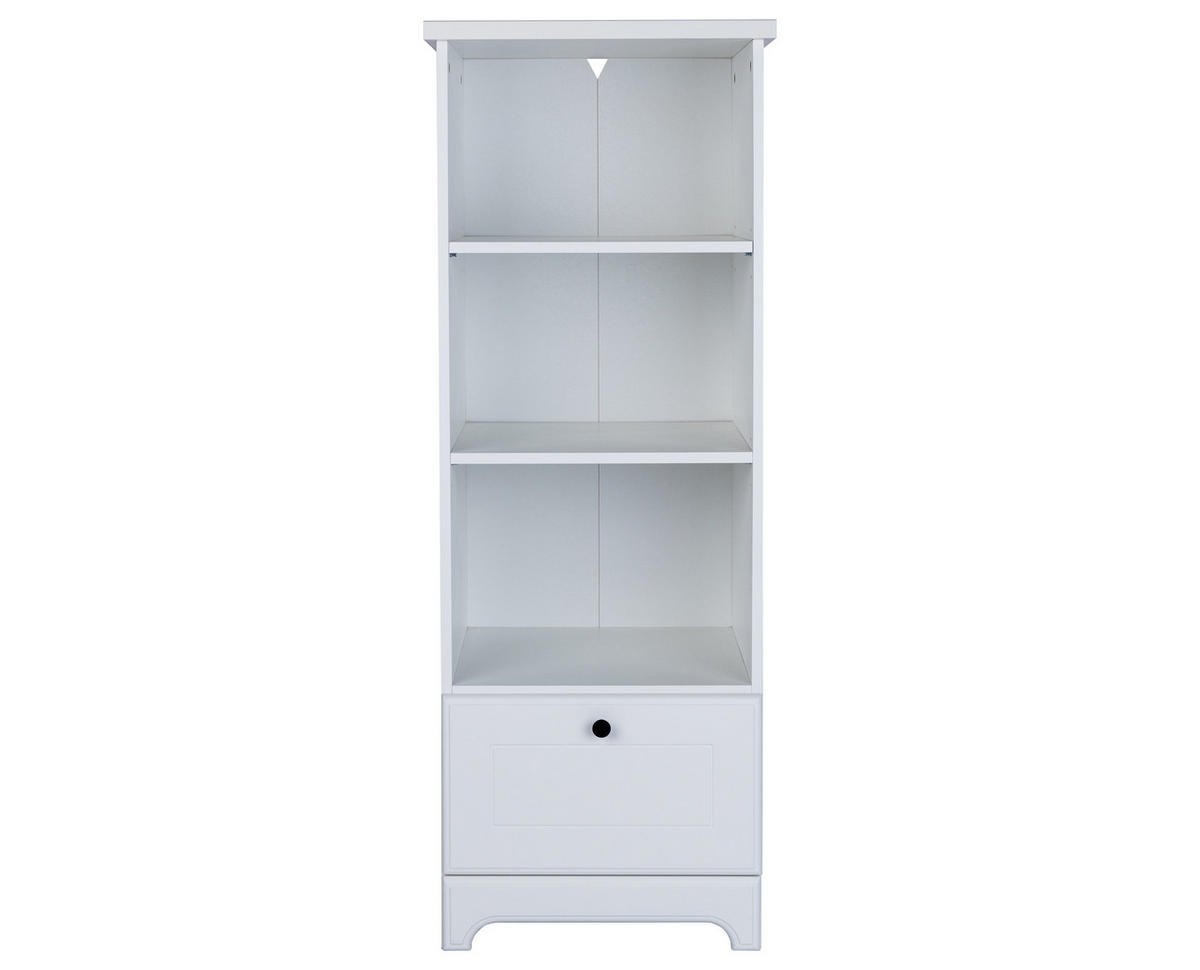 STANDREGAL Thilo Soft-Close - Weiß, Holzwerkstoff (48/126/40cm) - arthur berndt