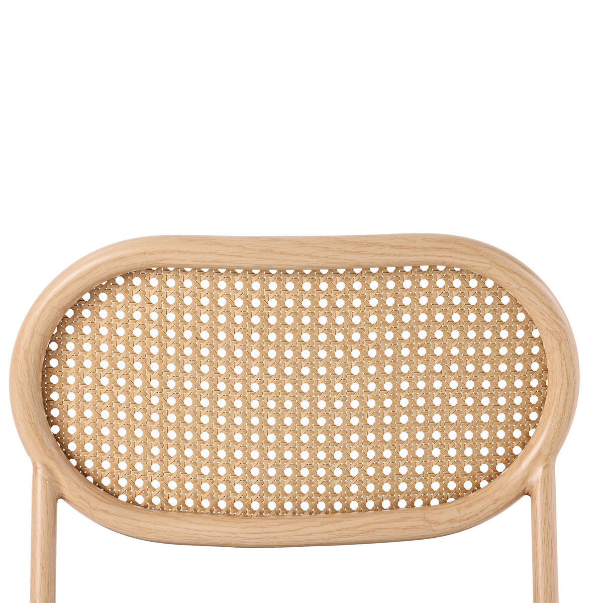 ESSZIMMERSTUHL 4er-Set mit Rattan-Rückenlehne PU Braun - Braun, Metall (46/80/48cm) - Meubliv