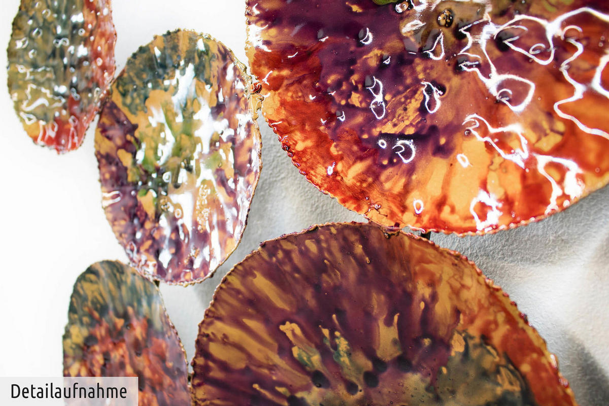 WANDDEKO Bunt 123/55 cm - Multicolor, Metall (2.4/55/5cm) - KUNSTLOFT