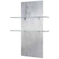 WANDREGAL Faro Beton Oxid Optik - Hellgrau, Holzwerkstoff (70/110/21cm) - Vladon