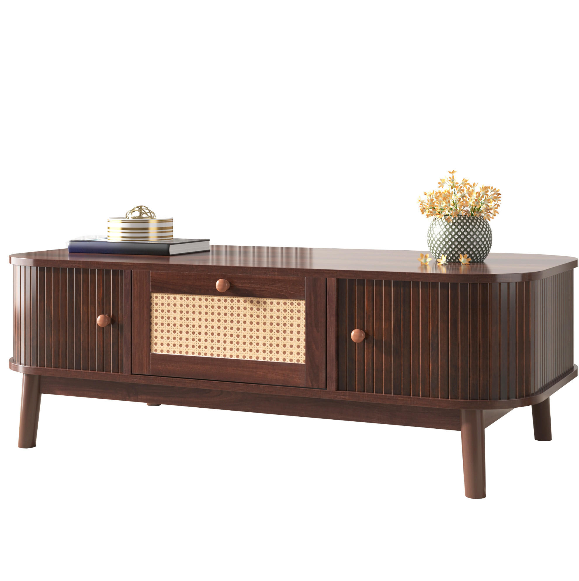Meubliv Couchtisch Braun 55x38.5x110 cm