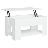 COUCHTISCH Weiß 79x49x41 cm Holzwerkstoff - Weiß, Holzwerkstoff (79/49/41cm) - furnicato