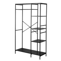 GARDEROBE Metall Schwarz - Schwarz, Metall (100/170/40cm) - Nordlys