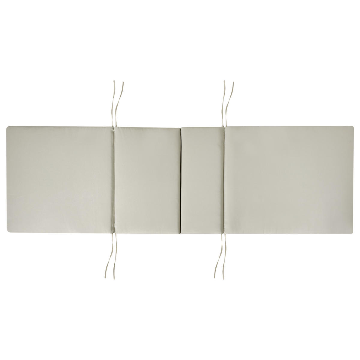 LIEGENAUFLAGE Taupe 58/189 cm Toscana/Java/Amantea Premium - Taupe, Textil (189/5/58cm) - Beliani