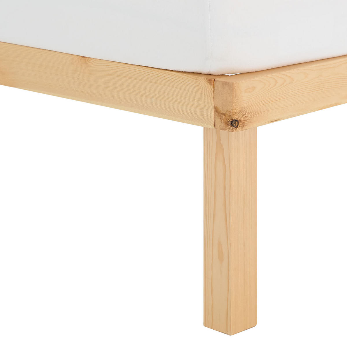 HOLZBETT 90/200 cm natur + Lattenrost - Naturfarben, Holz (90/200cm) - Homestyle4u