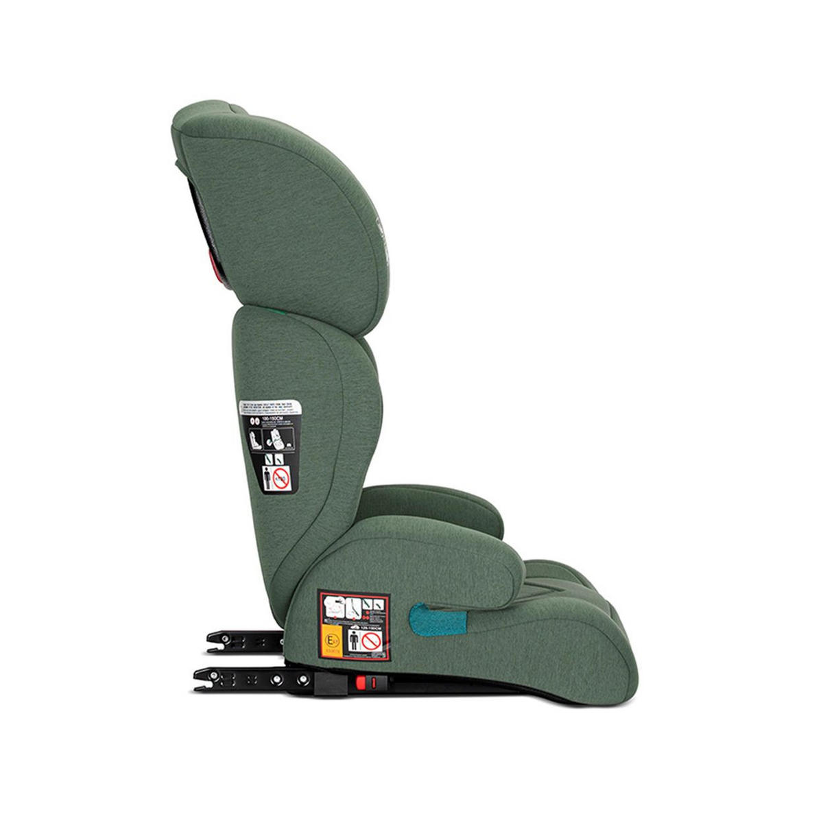 KINDERSITZ Speed GT i-Size grün (100-150cm) Gruppe 2/3 Isofix Kopfstütze - Grün, Textil (47/84/44cm) - Lorelli
