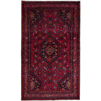 TEPPICH Assadabad Rot 221/127 cm Schurwolle - Rot, Textil (127/221cm) - Looma