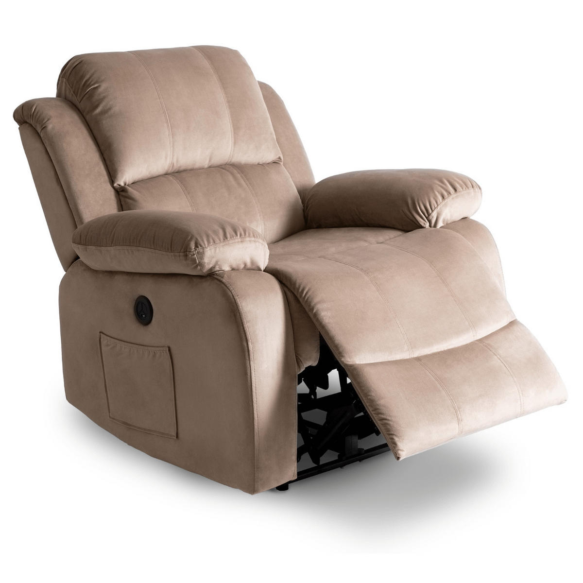 RELAXSESSEL ARON fürs Wohnzimmer Beige - Beige, Holz/Textil (83/101/88cm) - makarowski meble