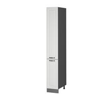 APOTHEKERSCHRANK R-Line Weiß Landhaus 30 cm - Anthrazit/Weiß, Holzwerkstoff (30/206.8/57.2cm) - Vicco