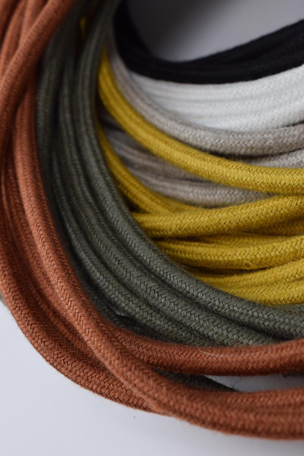 HÄNGELAMPE Bala mit Kabel und Schalter weiß - Weiß, Textil (450/1/450cm) - HOOPZI