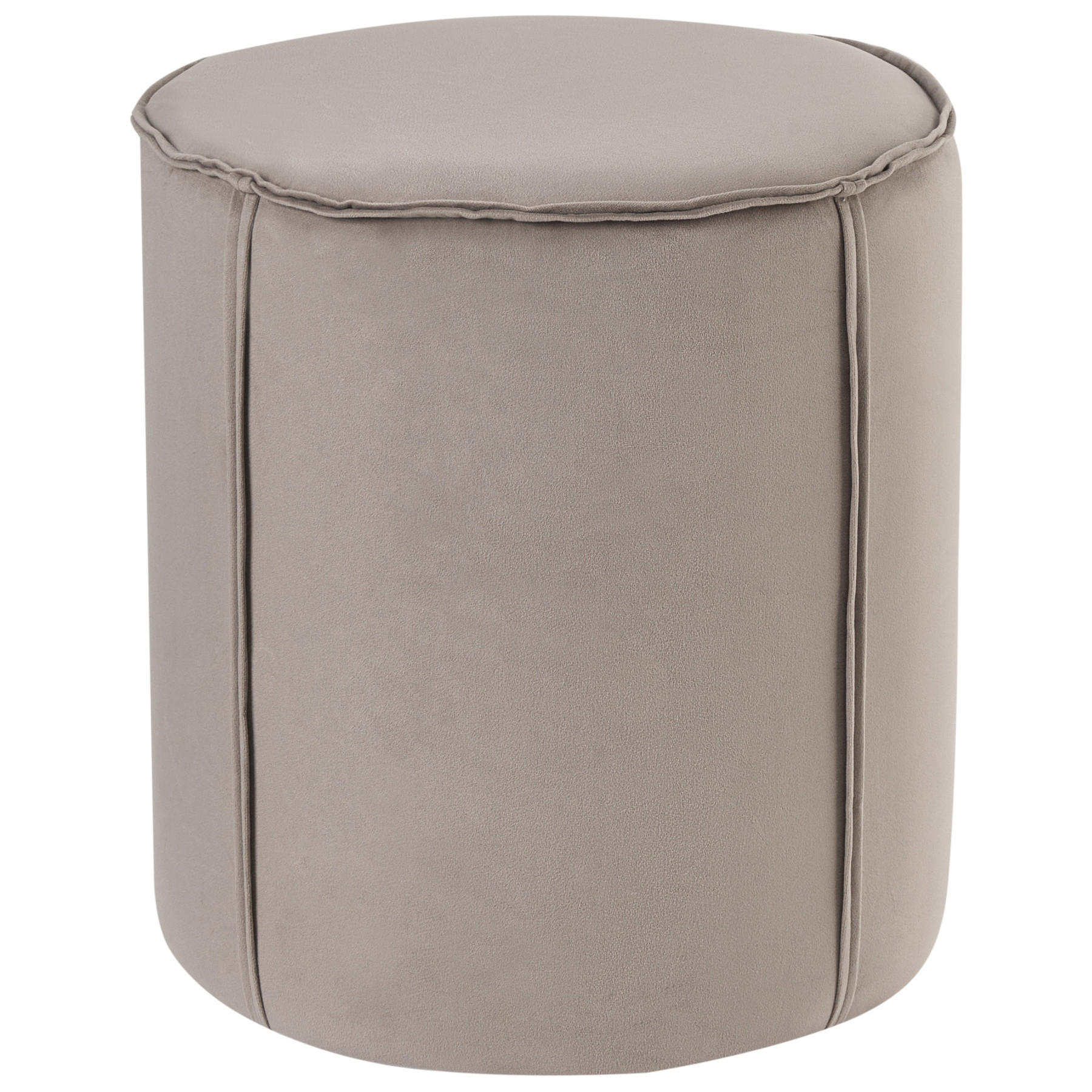 POUF Taupe Sedona - Taupe, Textil (40/43/40cm) - Beliani