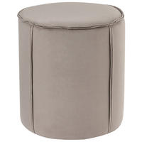 POUF Taupe Sedona - Taupe, Textil (40/43/40cm) - Beliani