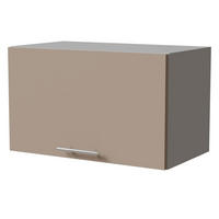KLAPPHÄNGESCHRANK Brerra W4B/60 Grau / RAL 1019 graubeige Matt 60 / 32,5 / 36cm mit Gasdruckdämpfer - Graubraun/Grau, Holz/Holzwerkstoff (60/36/32.5cm) - Feldmann-Wohnen