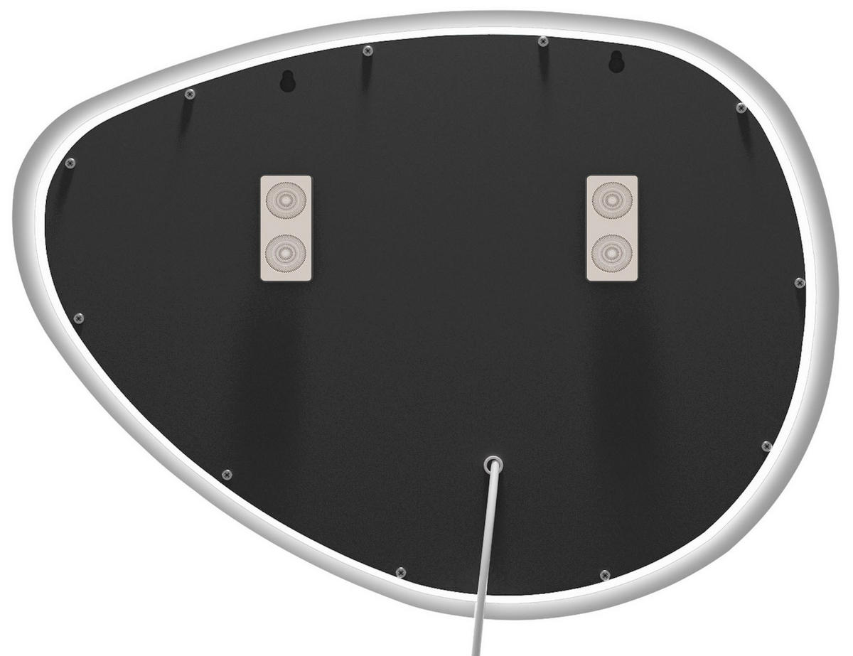 BADSPIEGEL Basel 65x75 Bluetooth 75x3,5x65cm Glas Klarglas Badezimmerspiegel - Klar, Glas (75/65/3.5cm) - DELUKE