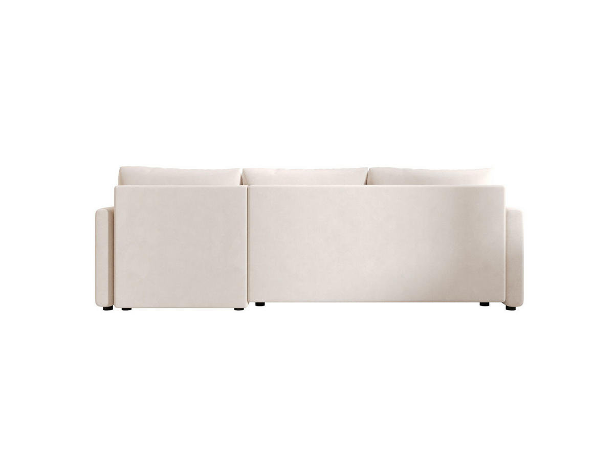 ECKSOFA MOS L BIS Itaka 16 Rechts mit Schlaffunktion - Beige, Textil (220/143cm) - Bedante